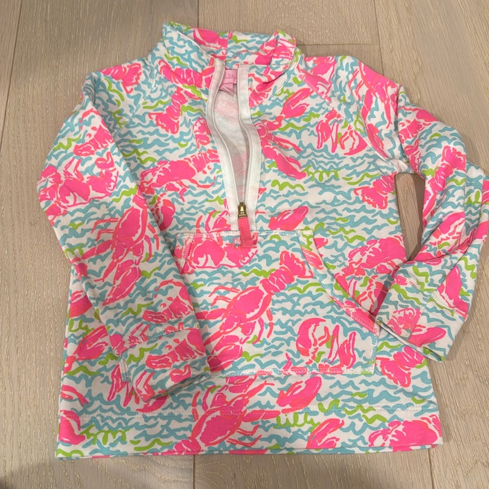 EUC lobster girls print Lilly Pulitzer xs 2/3